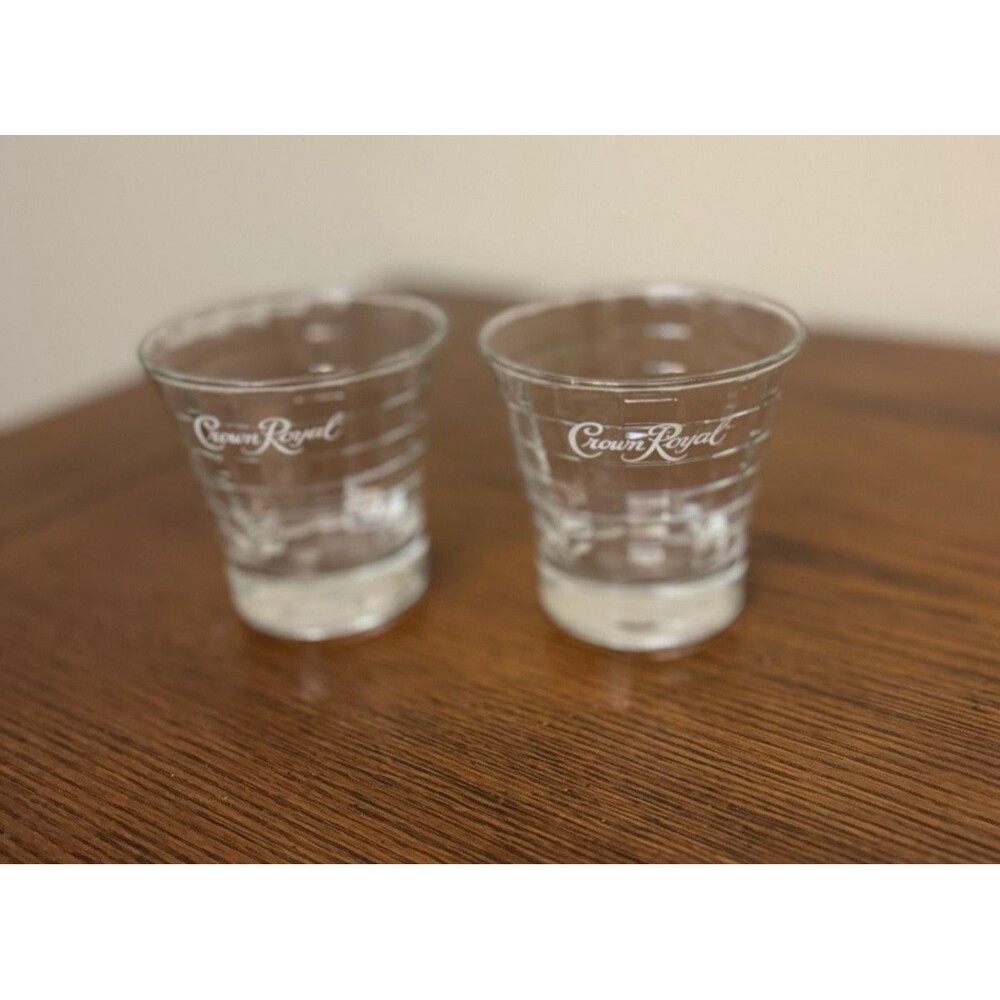 Crown Royal Square Pattern Drinking Glass G996